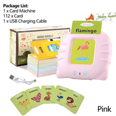 Talking Flashcards Learning Toy – Electronic Audio Flash Card Machine for Kids & Preschool Education