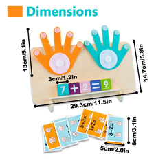 Montessori Finger Counting Math Toy – Number Blocks for Toddlers | Educational Counting & Arithmetic Toy for Kids