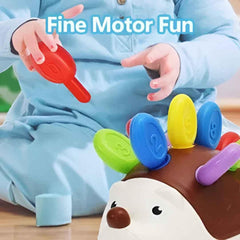 Montessori Sensory Hedgehog Toy – Fine Motor Learning Toy for Toddlers Ages 1–4 | Educational Travel Toy - Purshay