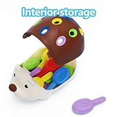 Montessori Sensory Hedgehog Toy – Fine Motor Learning Toy for Toddlers Ages 1–4 | Educational Travel Toy - Purshay