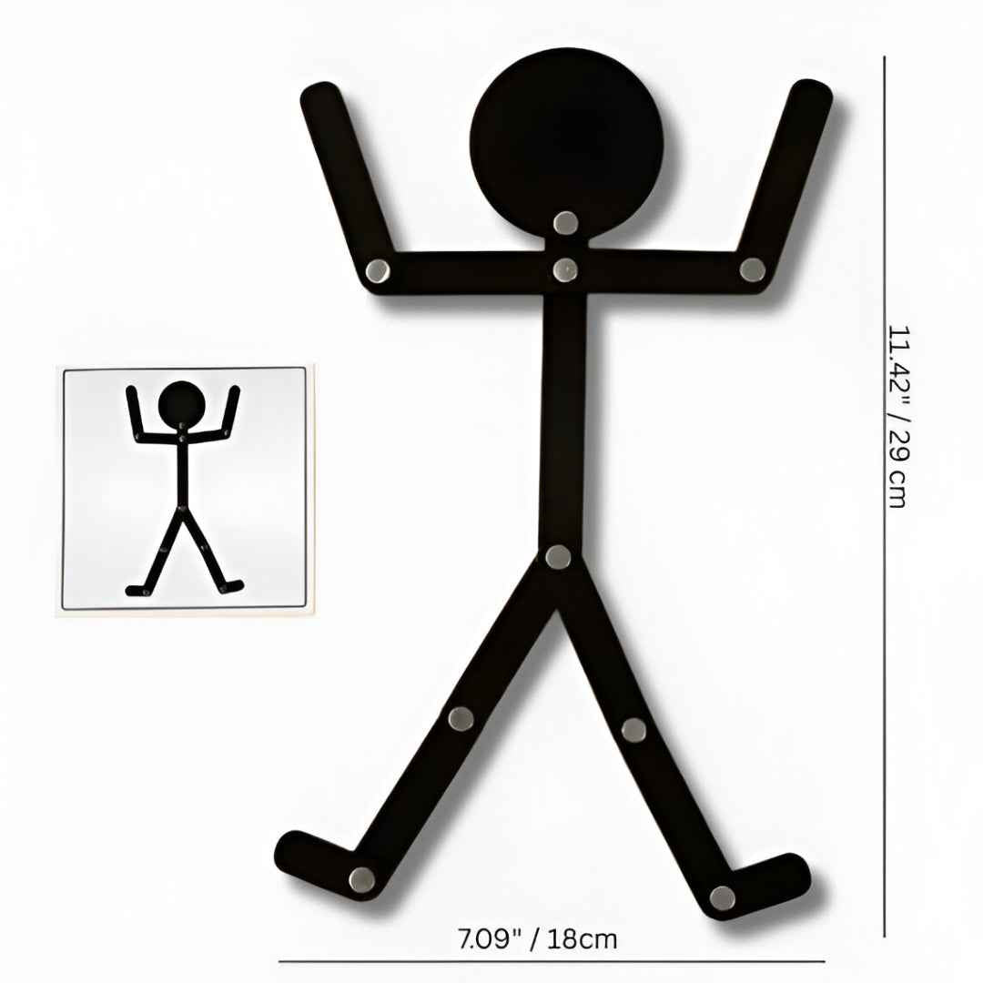 Montessori Wooden Stickman Puzzle — creative DIY puzzle toy for kids